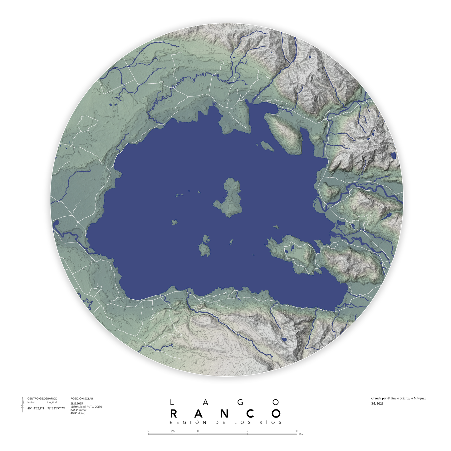 Mapa personalizable impreso (Chile)