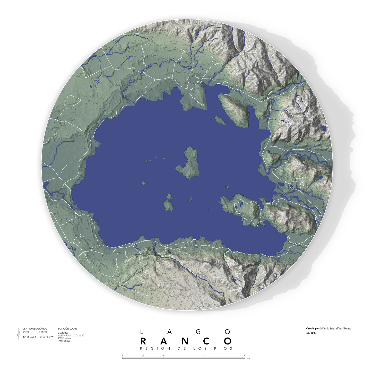 Mapa personalizable impreso (Chile)