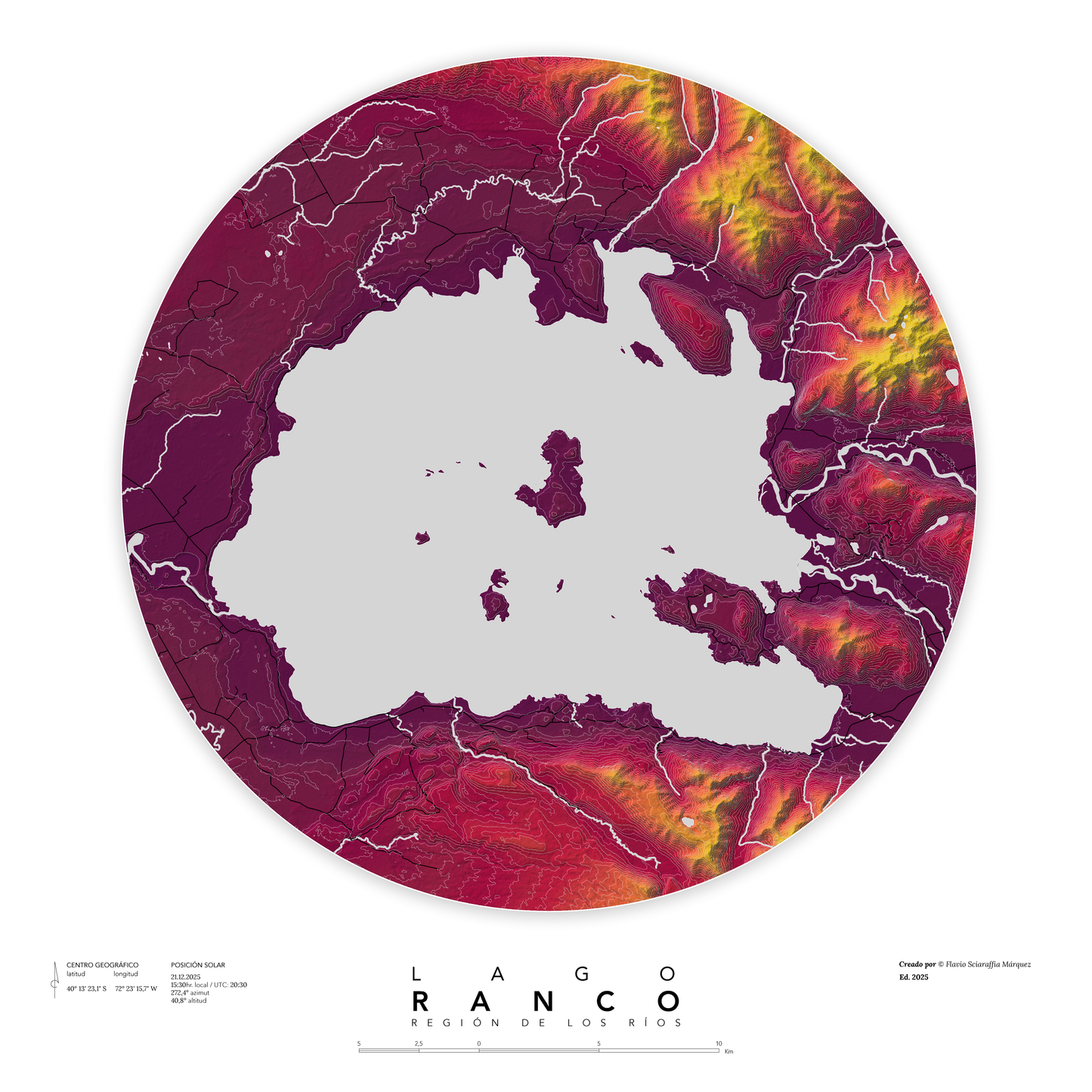 Mapa personalizable impreso (Chile)