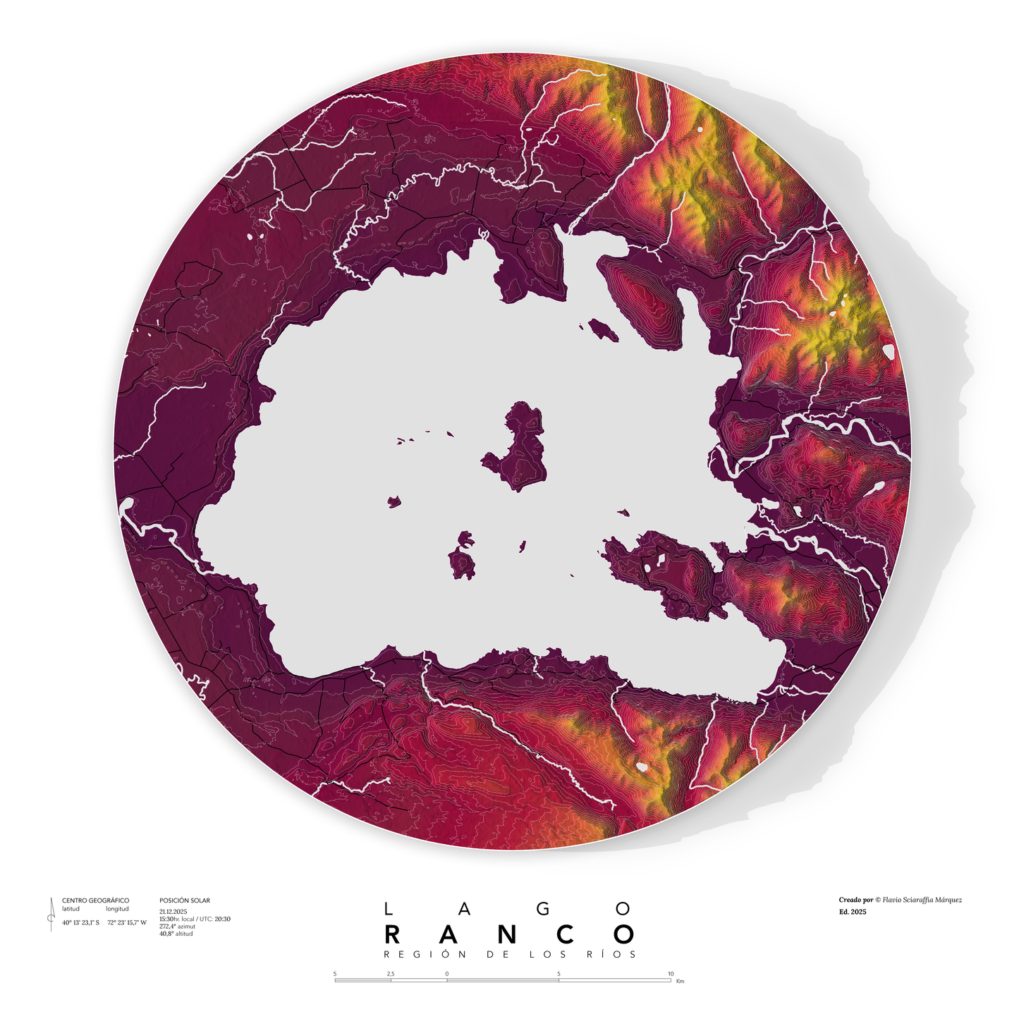 Mapa personalizable impreso (Chile)