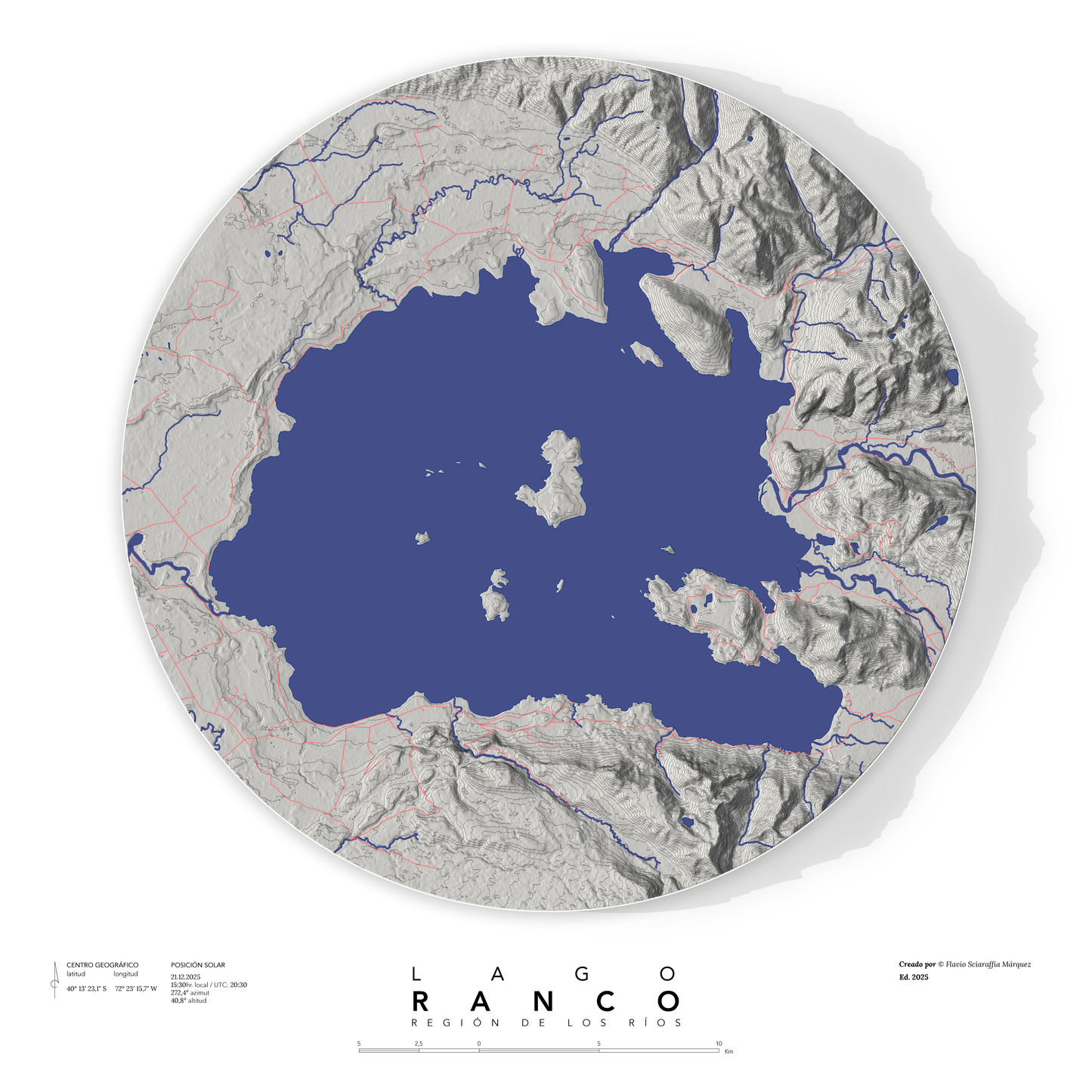 Mapa personalizable impreso (Chile)