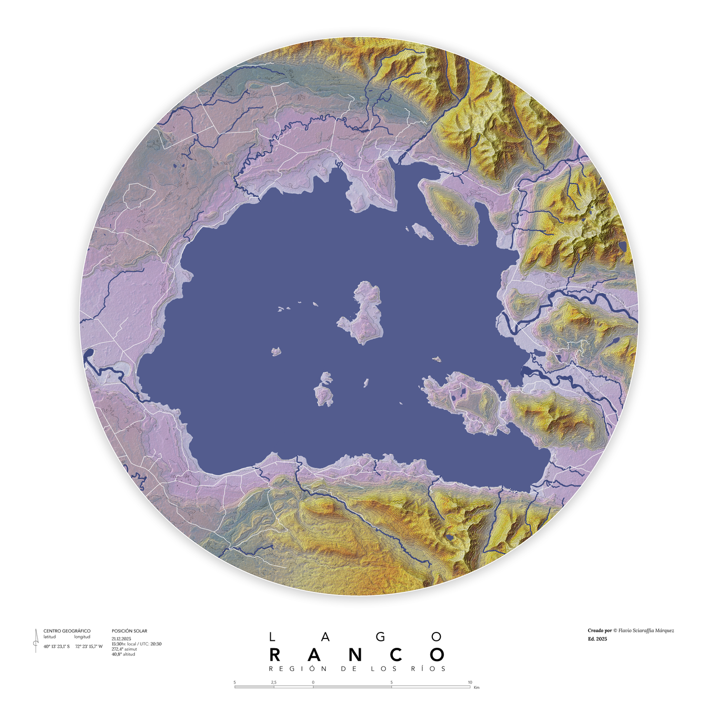Mapa personalizable impreso (Chile)