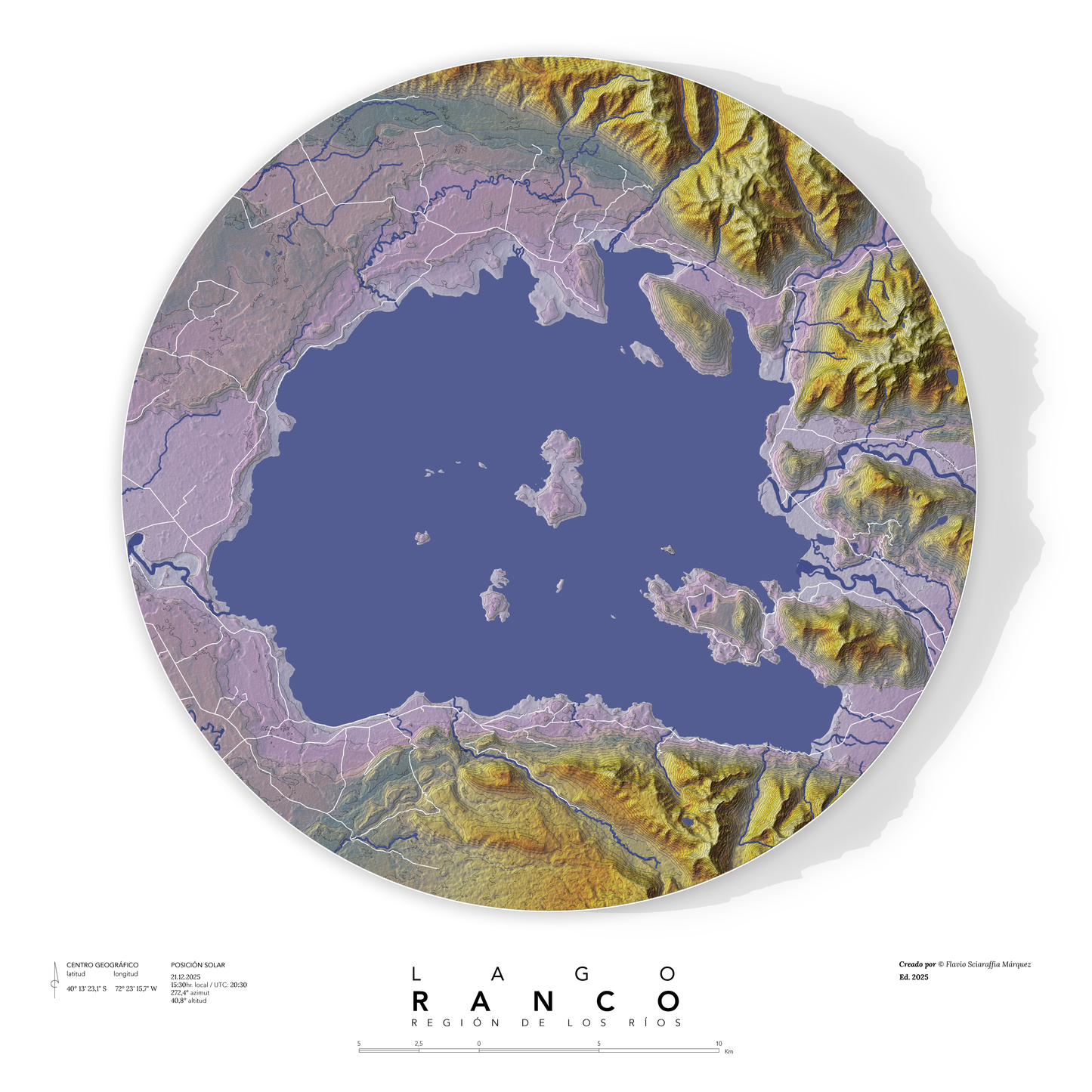 Mapa personalizable impreso (Chile)