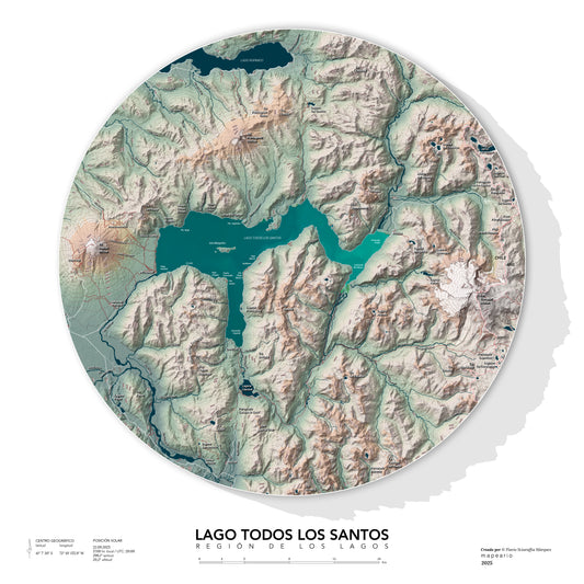 Mapa personalizable impreso (Chile)