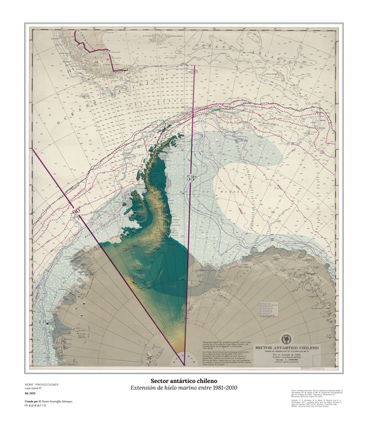 Sector antártico chileno | Extensión de hielo marino entre 1981 - 2010