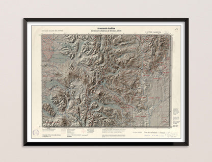 Mapa histórico de la Araucanía andina