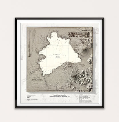 Plano del lago Llanquihue | Comisión exploradora del Llanquihue, 1872