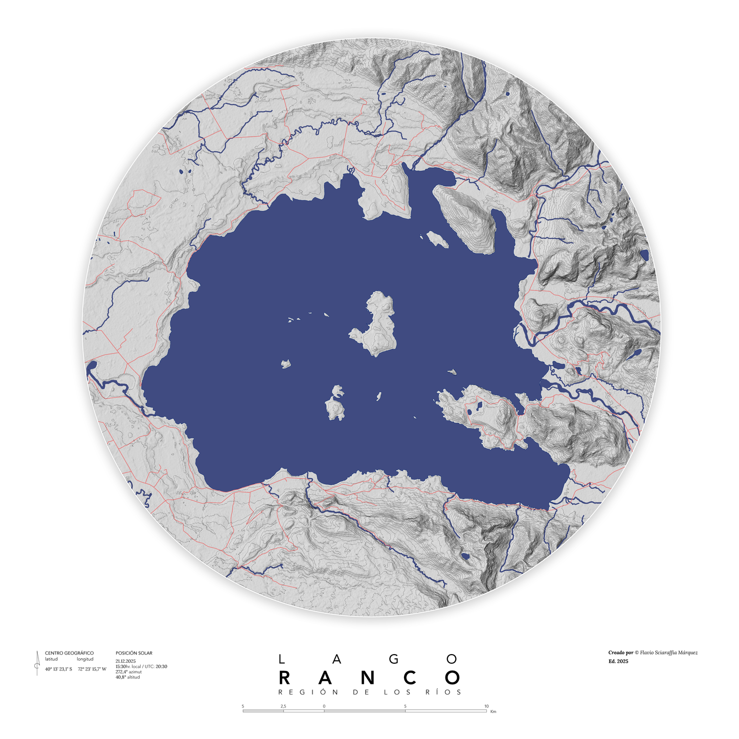 Mapa personalizable impreso (Chile)