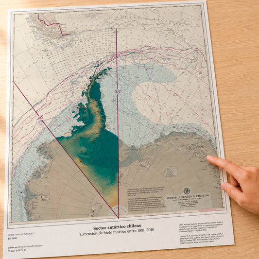 Antártica chilena histórico con datos de hielo marino