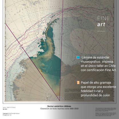 Antártica chilena histórico con datos de hielo marino