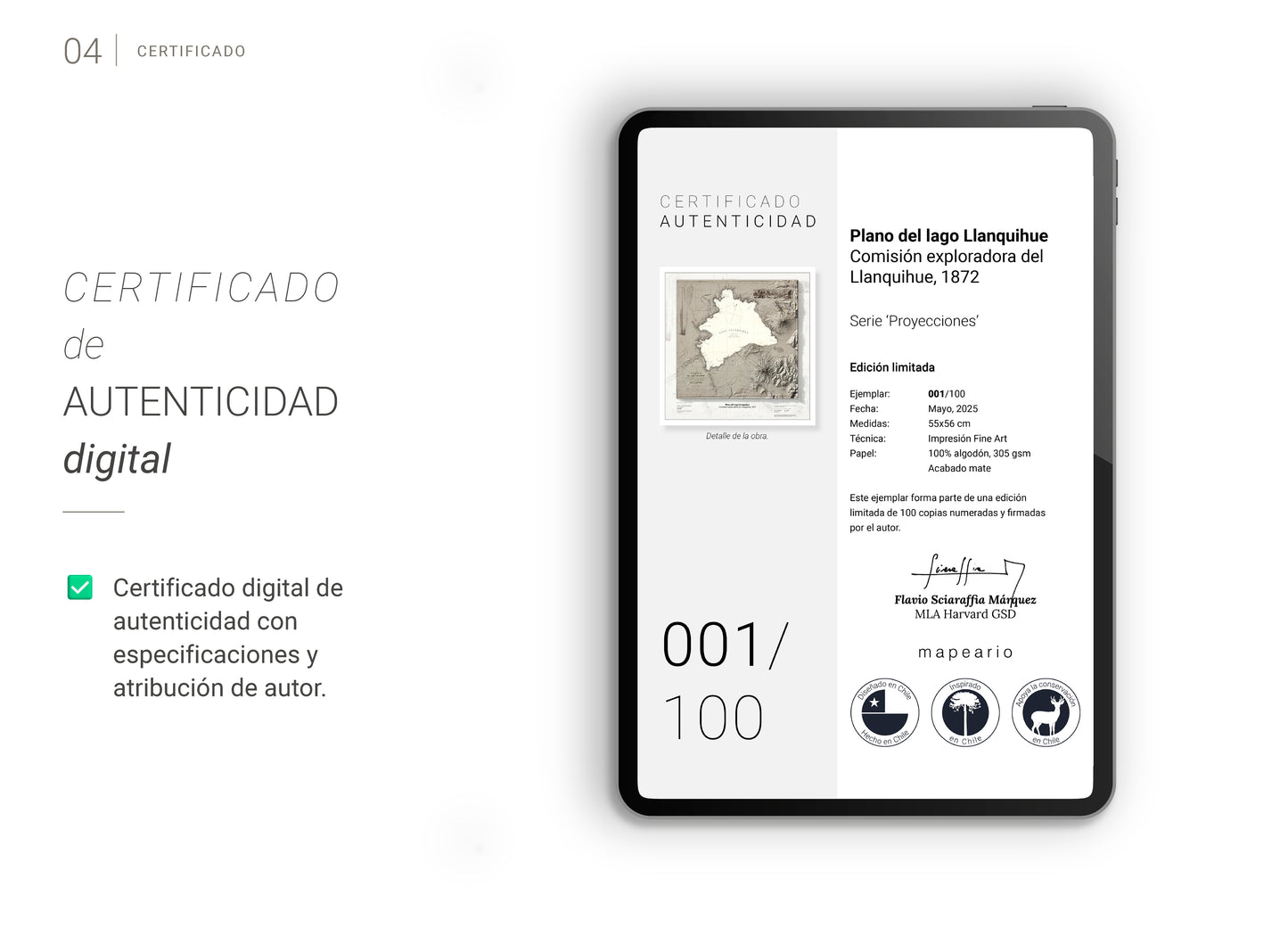 Plano histórico de la Comisión exploradora del Llanquihue