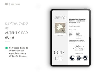Plano histórico de la Comisión exploradora del Llanquihue
