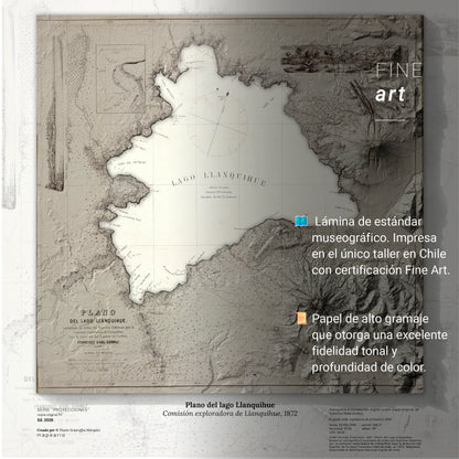 Plano histórico de la Comisión exploradora del Llanquihue