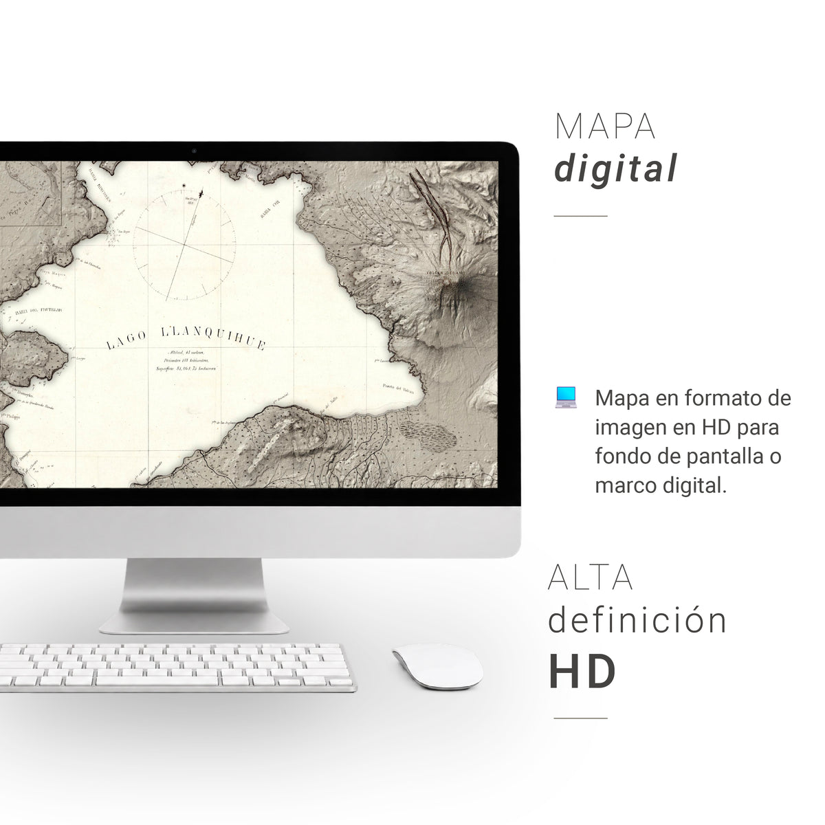 Plano histórico de la Comisión exploradora del Llanquihue